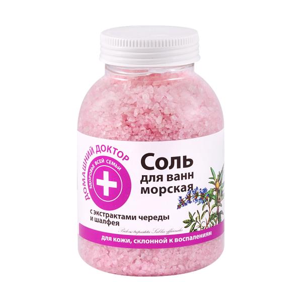 Sare de baie cu extract de dentita si salvie doctorul casei, 1000 g