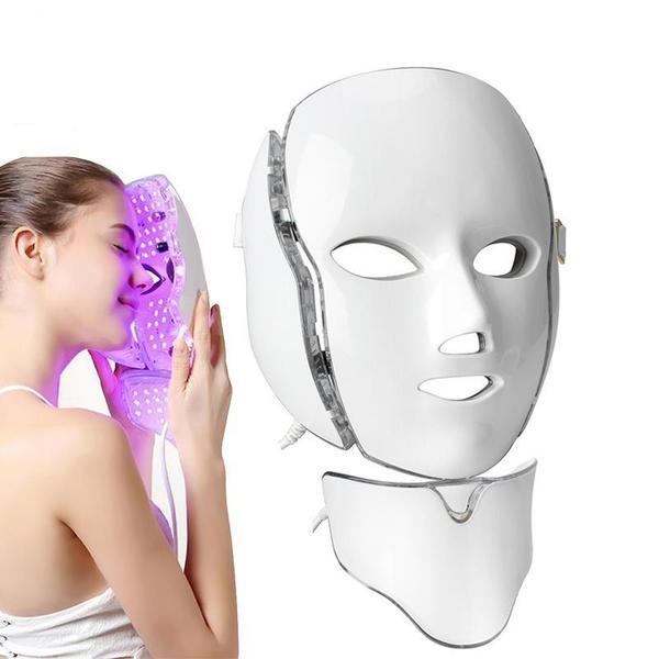 Masca Fata LED Cosmetica Tratament Foton Rejuvenation, Anti-imbatranire, Riduri fine, Pungi, Functie de Lifting,7 Culori LED Alte imagine 2022