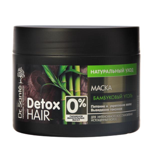 Masca purifianta regeneranta cu carbune de bambus pentru par slabit si epuizat dr. sante, 300 ml