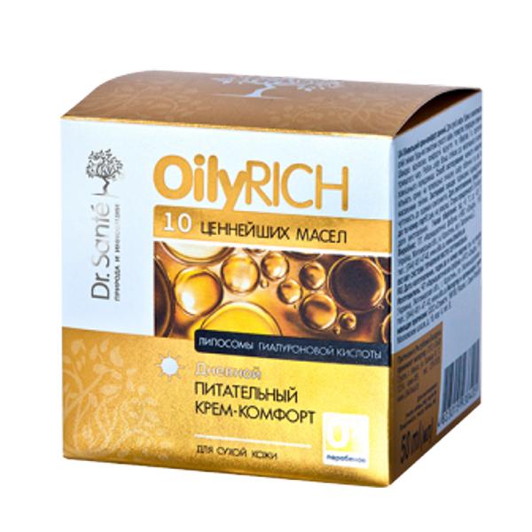 Crema Nutritiva de Zi pentru Ten Uscat cu 10 Uleiuri Oily Rich Dr. Sante, 50 ml