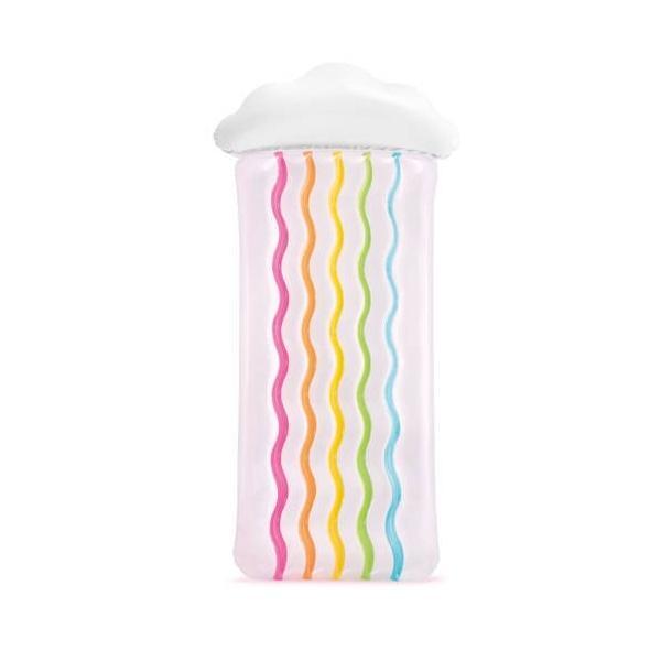 Saltea-Placa gonflabila pentru inot, Intex, 56804, Curcubeu, 180 X 86 cm, Multicolor