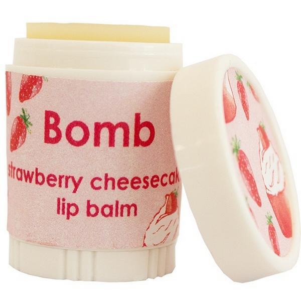 Balsam de buze Strawberry Cheesecake, Bomb Cosmetics, 4.5 g Bomb Cosmetics