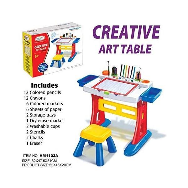 Tablita de desenat si pupitru birou Creative Art Table - Bebeking