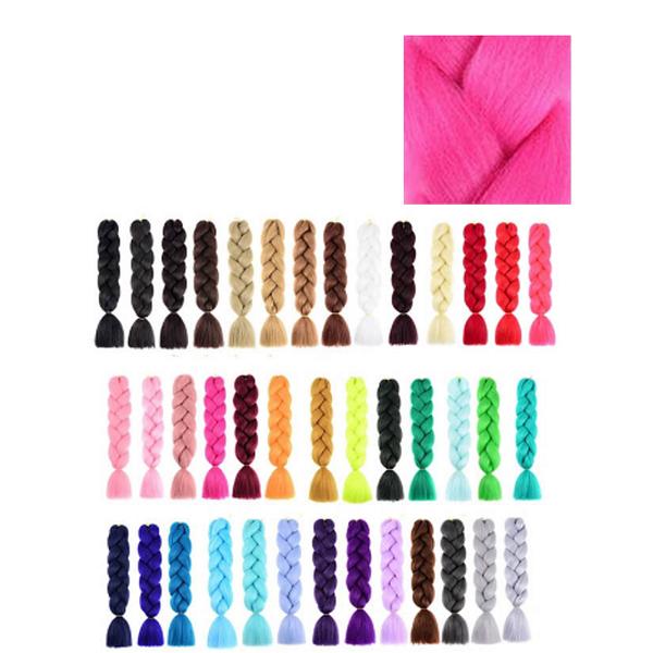 Extensii Colorate pentru Impletituri Ciclam Lucy Style 2000, 1 buc 2000 imagine noua