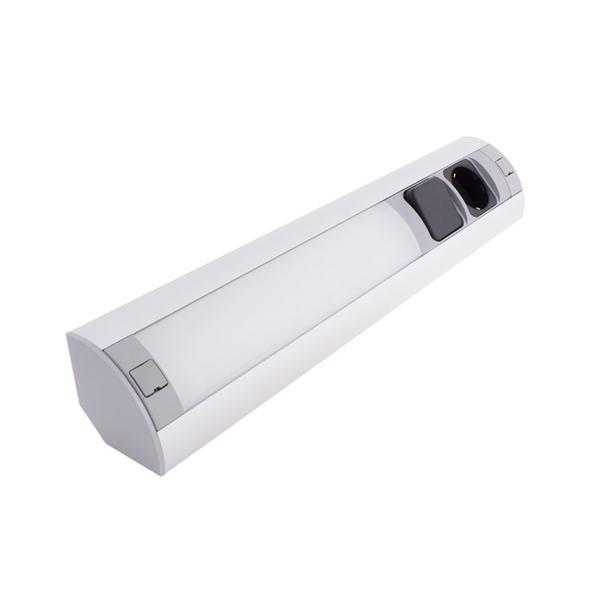 Corp de iluminat cu priza si intrerupator, 7w
