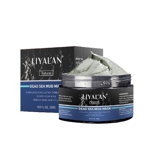 Masca faciala cu noroi din marea moarta, liyal'an, stimuleaza circulatia, reductor de pori, ajuta la eliminarea acneei, indeparteaza celulele moarte - 250 g 