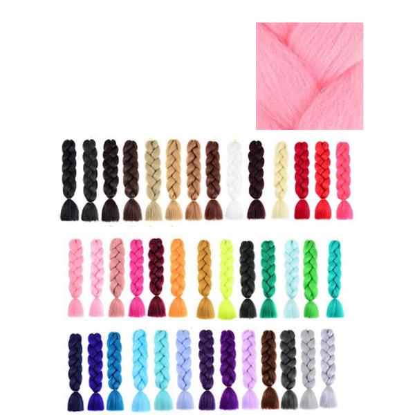 Extensii Colorate pentru Impletituri Roz Lucy Style 2000, 1 buc 2000 imagine 2022