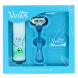 Set Gillette Venus Smooth: Aparat de ras Classic + 2 rezerve + Gel de ras Satin Care, 75 ml