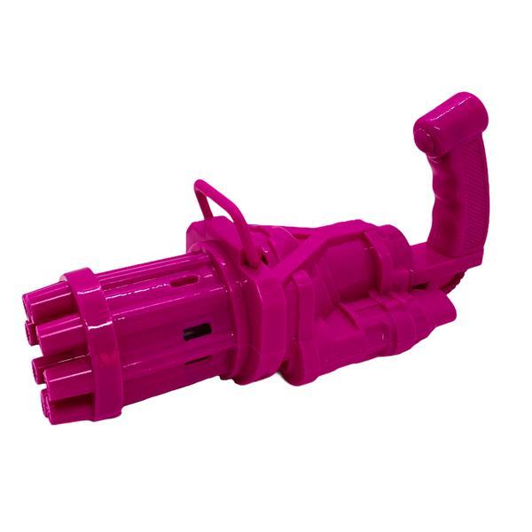 Pistol de jucarie pentru baloane de sapun, bubble gun, roz, 20x9cm - shop like a pro