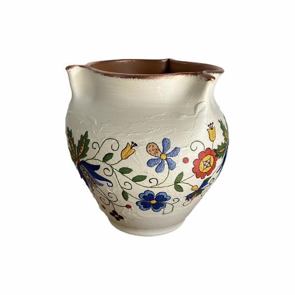 Vaza decorativa,ceramica,realizata manual, model traditional - Ceramica Martinescu