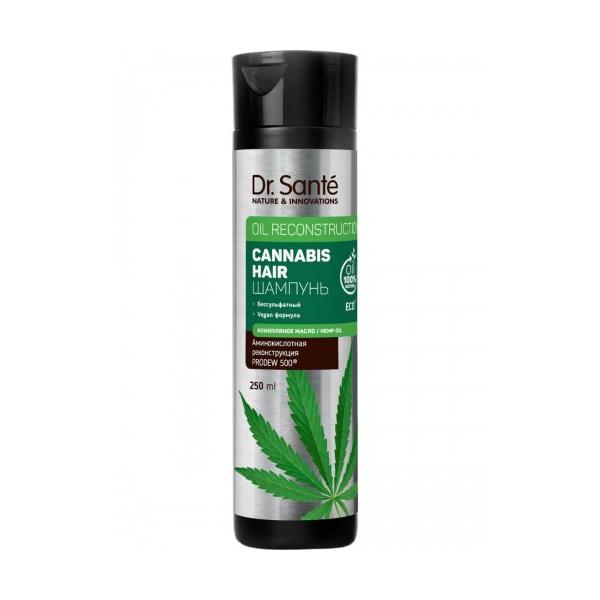 Sampon reconstructor pentru par deteriorat cu ulei de canepa dr. sante, 250 ml