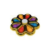 Jucarie senzoriala spinner Dimple, Gold flower, 8 bule, Shop Like A Pro, multicolora, 9cm