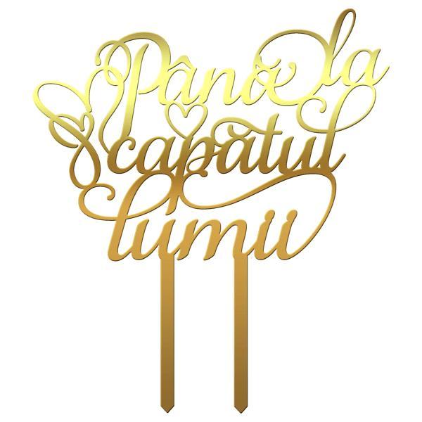 Topper tort nunta pana la capatul lumii - tomvalk