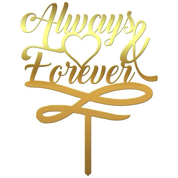 Topper tort nunta always forever l - tomvalk