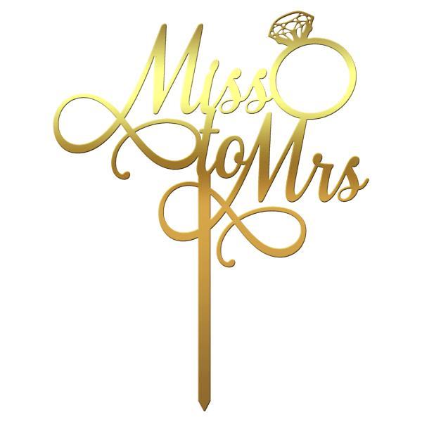 Topper tort nunta miss to mrs - tomvalk