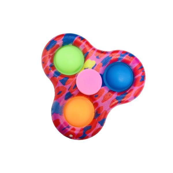 Jucarie senzoriala spinner Dimple, wafle, 3 bule, Shop Like A Pro , multicolora, 7cm