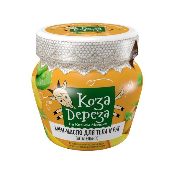 Crema-Unt Nutritiv cu Extract de Lapte de Capra Koza Dereza Fitocosmetic, 175 ml