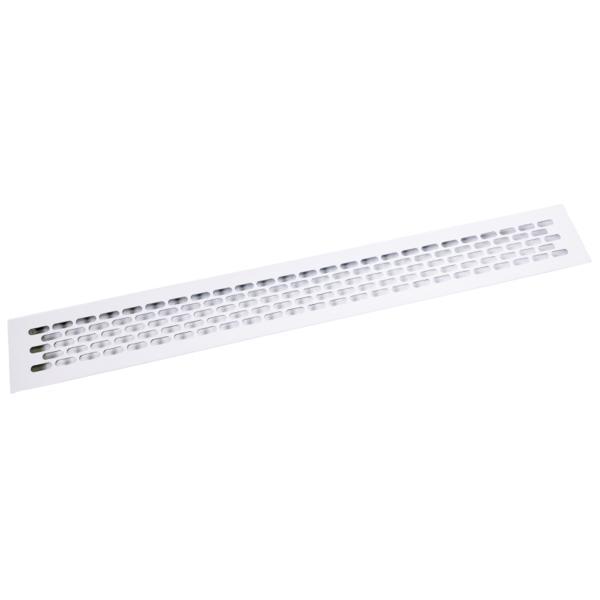 Grila ventilare din aluminiu, finisaj alb, 60x484 mm - maxdeco