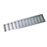 Grila ventilare din aluminiu, finisaj aluminiu, 100x484 mm - Maxdeco