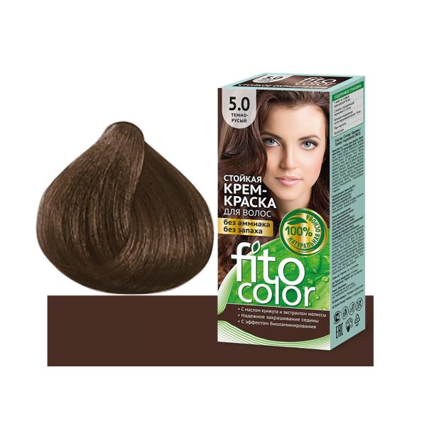 Vopsea de par permanenta fara amoniac si miros fitocolor 5.0 blond inchis, 115 ml