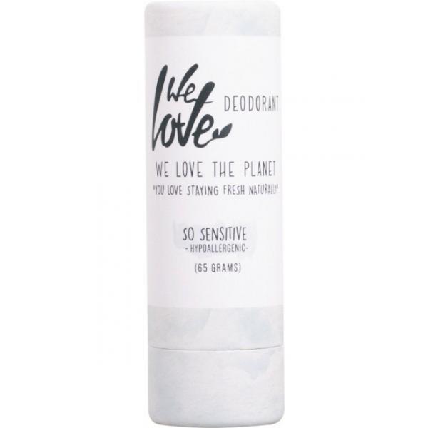 Deodorant natural stick so sensitive we love the planet, 65 g