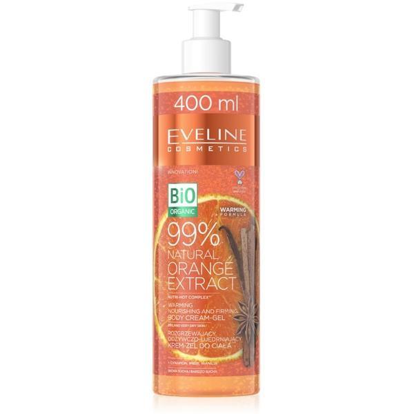 Crema-gel pentru corp, Eveline Cosmetics, 99 % Natural Orange Extract, 400 ml esteto.ro imagine noua