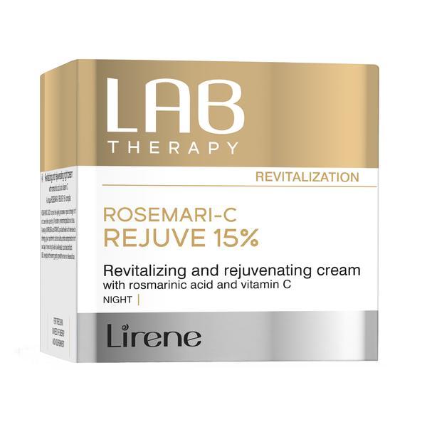 Crema de noapte LAB Therapy revitalizanta si regeneratoare cu acid rosmarinic si vitamina C pentru intinerire, 50ml Lirene esteto.ro