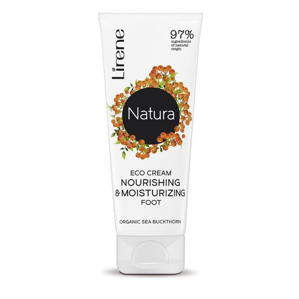 Crema eco hranitoare si hidratanta pentru picioare lirene natura, cu extract organic de catina, 75ml