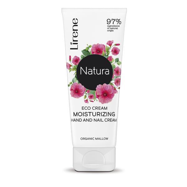 Crema ECO hidratanta pentru maini si unghii LIRENE NATURA, cu extract organic de nalba, 75 ml Crema