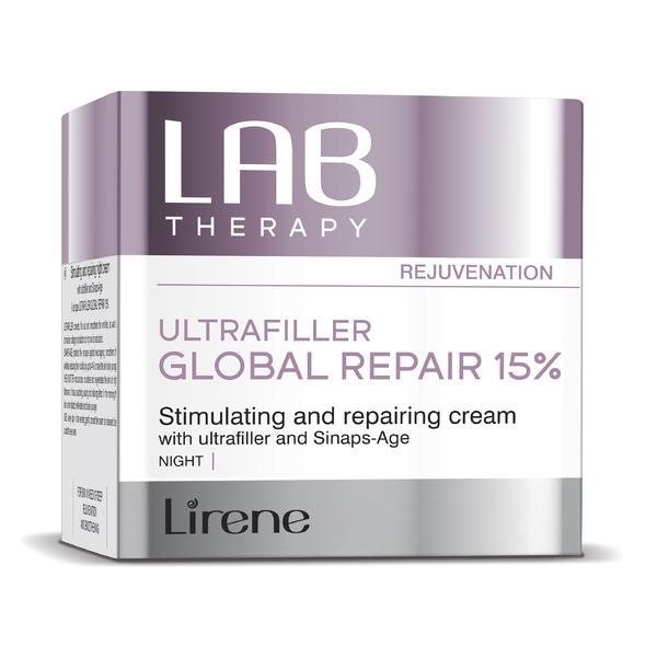 Crema reparatoare si regeneratoare de noapte Lirene Lab Therapy Ultrafiller Global Repair, 50ml esteto.ro imagine pret reduceri