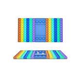 Joc din silicon interactiv antistres cu zaruri, Pop it Now and Flip It, Multicolor