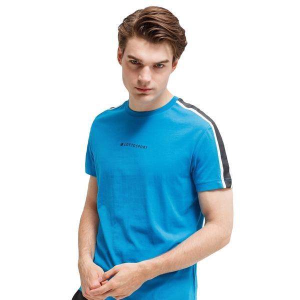 Tricou barbati lotto dinamico iv 215563-7f5, s, albastru
