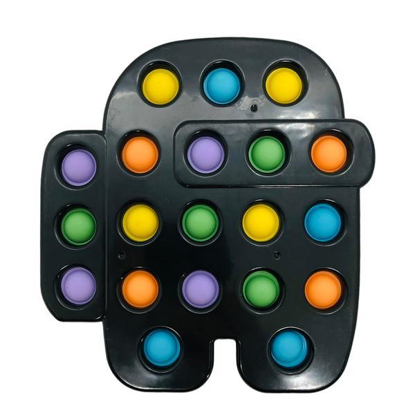 Jucarie senzoriala Dimple fidget toy, Among, 1 an, Shop Like A Pro, Negru, 15x16cm -