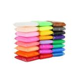 Set Plastilina inteligenta, modelatoare Super Light Clay, 36 pungi / set, multicolora