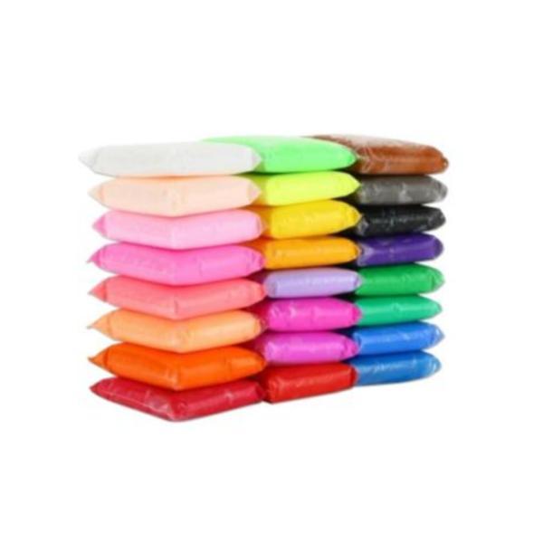 Set plastilina inteligenta, modelatoare super light clay, 72 pungi / set, multicolora