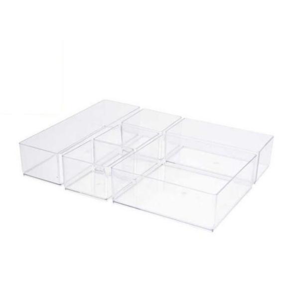 Organizator universal pentru sertar, 6 compartimente, 22x30x5 cm - OEM