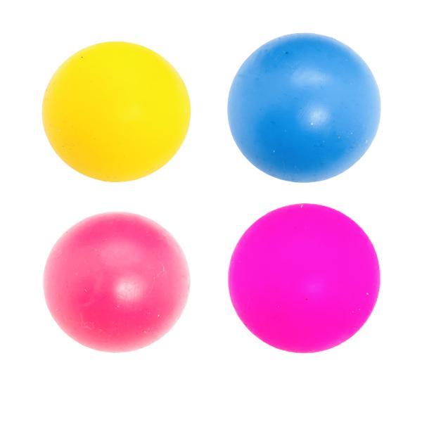 Kit 4 bile squishy ball, lipicioase, anti-stress, multicolor