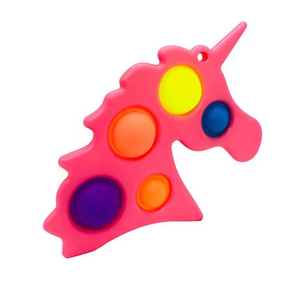 Jucarie senzoriala dimple fidget toy, unicorn, roz