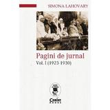 Pagini de jurnal vol.1: 1923-1930 - Simona Lahovary