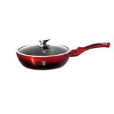 Tigaie cu capac 2.3 Litri, Berlinger Haus, 24 cm, Black Burgundy Metallic Line, BH 1629