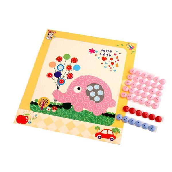 Set creativ adeziv pentru copii +3 ani, elefant