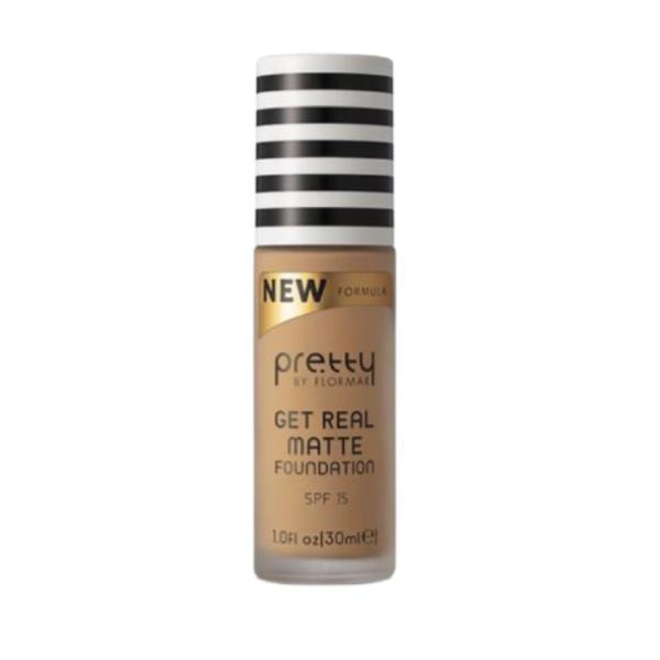 Fond de ten Pretty by Flormar Get Real Matte 07 Golden Neutral , 30 ml