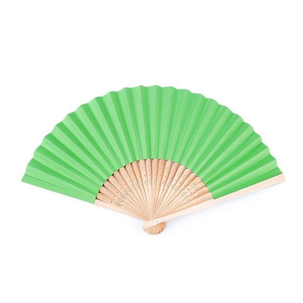 Evantai decorabil din hartie 21 x 36 cm, verde pastel - oem