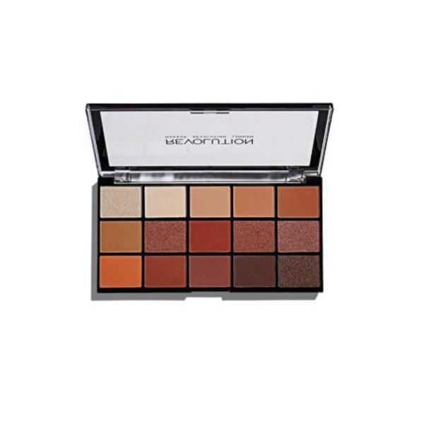 Paleta fard de pleoape, makeup revolution, reloaded, iconic fever, 15 nuante, 15g