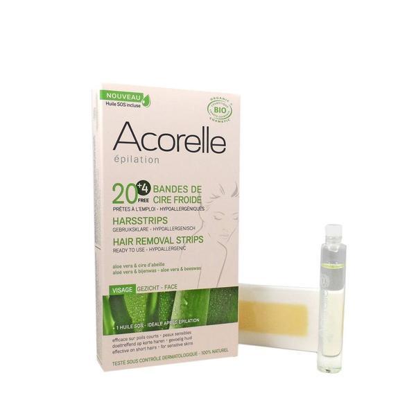 Benzi depilatoare cu ceara rece pentru fata Acorelle 10x2buc Acorelle Acorelle