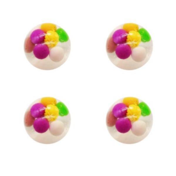 Set 4 Mingi Slime cu luminite - Fidget Toys, Antistres, Elastic, Multicolor
