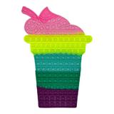 Jucarie antistres din silicon, Pop it Now & Flip it, 36.5x24.5 cm, Frappe Urias, multicolor