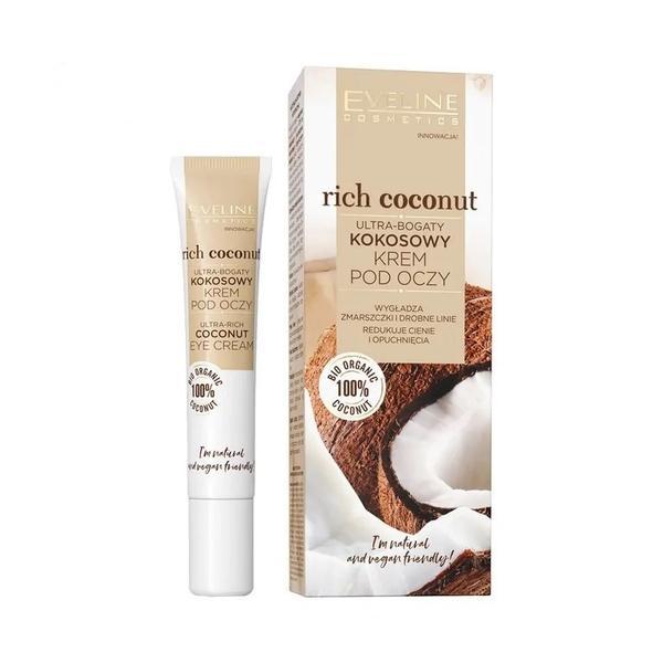 Crema antirid pentru ochi, Eveline Cosmetics, Ultra-Rich Coconut, 20 ml esteto.ro imagine noua
