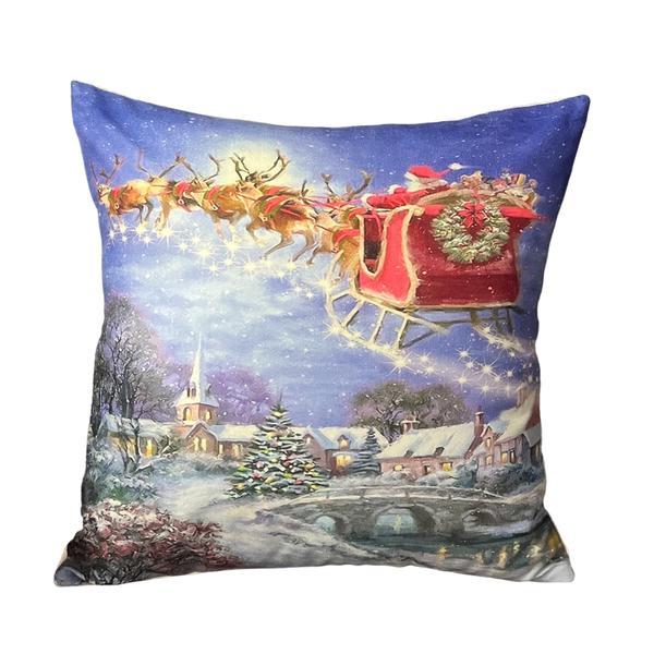 Fata de perna decorativa model 9 45 x 45 cm, bumbac - patru anotimpuri