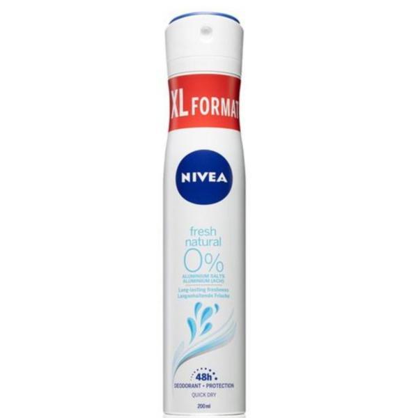 Spray deodorant Nivea Fresh Natural, 200 ml